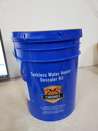 Tankless water heater flushing - water,